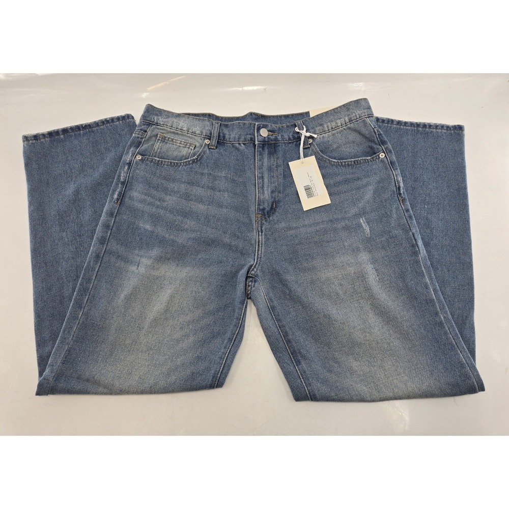 NWT mnml Men's Straight Every Day Denim Jeans - Medium Blue - Size 36x30